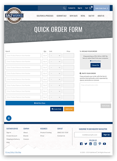 saltworks quick order form