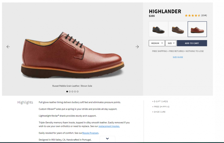 Samuel Hubbard Product Page