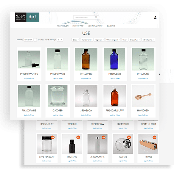 Gala Imports eCommerce website powered by OroCommerce