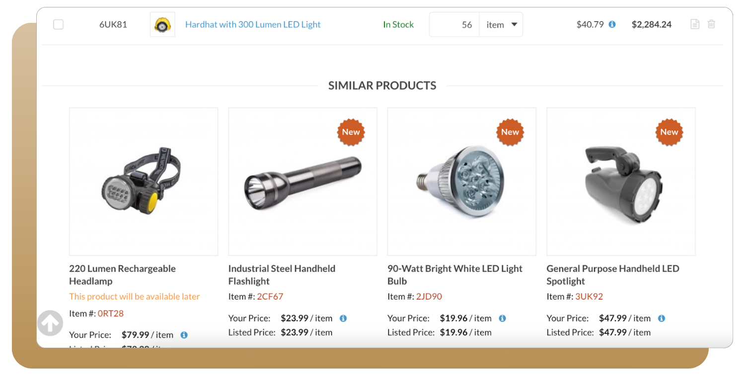 similar products functionality in orocommerce