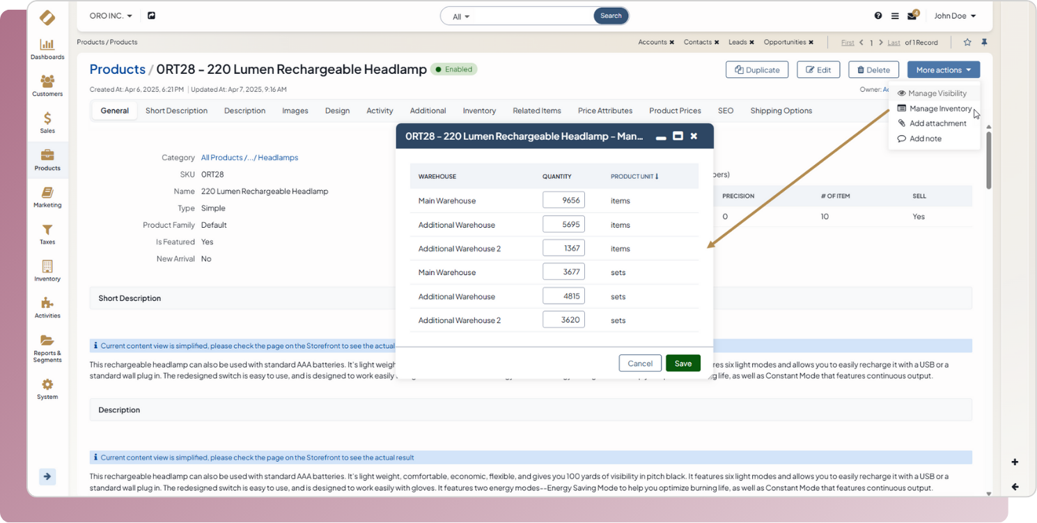 inventory management b2b ecommerce