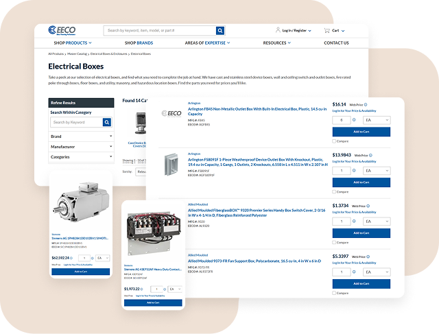 electrical ecommerce example