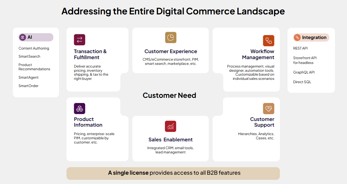 addressing the entire digital commerce landscape in b2b