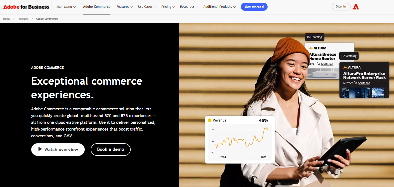 adobe commerce screenshort