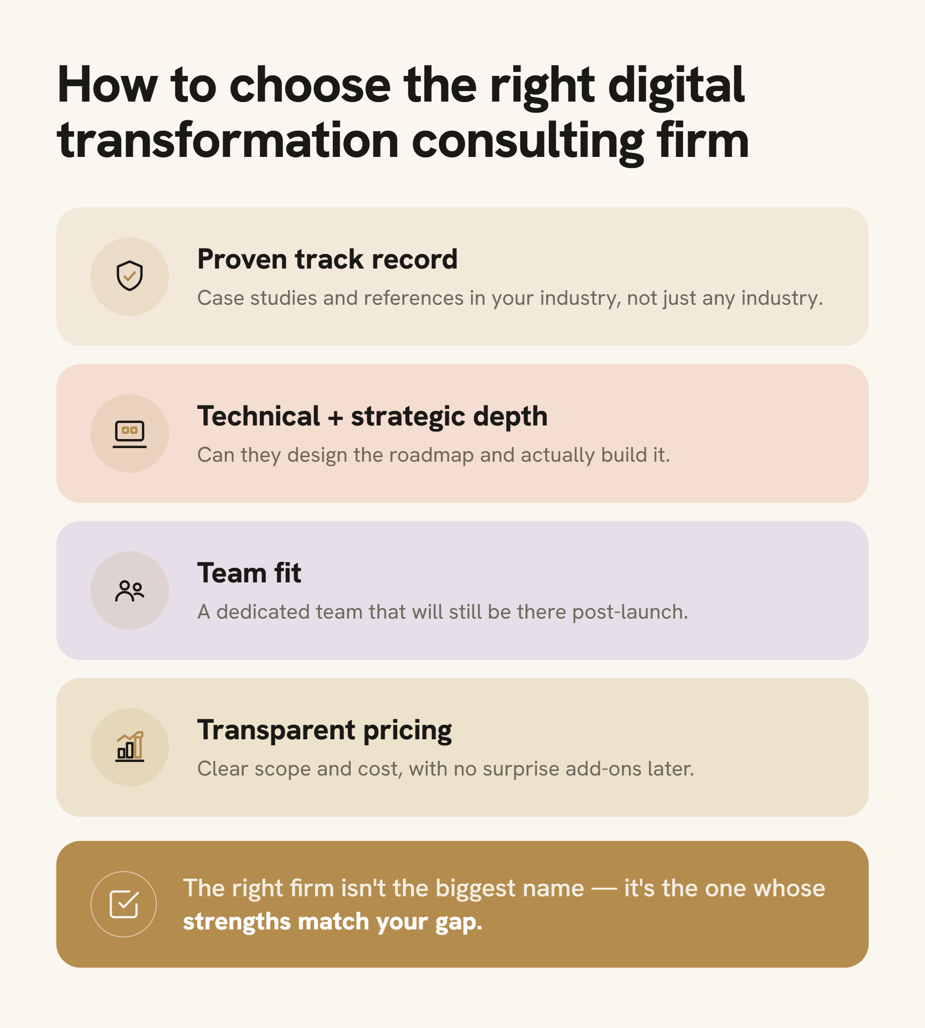 Right Digital Transformation Consulting Firm