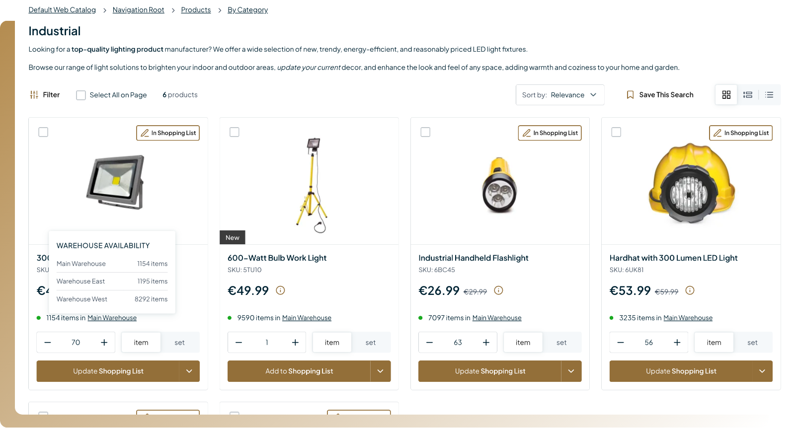 multiple warehouse visibility