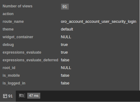 Layout developer toolbar