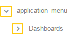 Expand or collapse a menu item