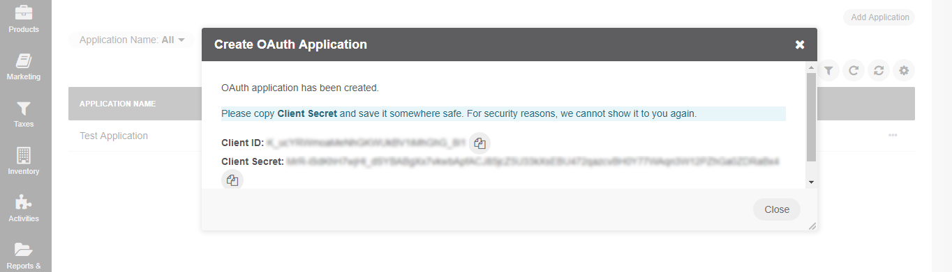 OAuth credentials