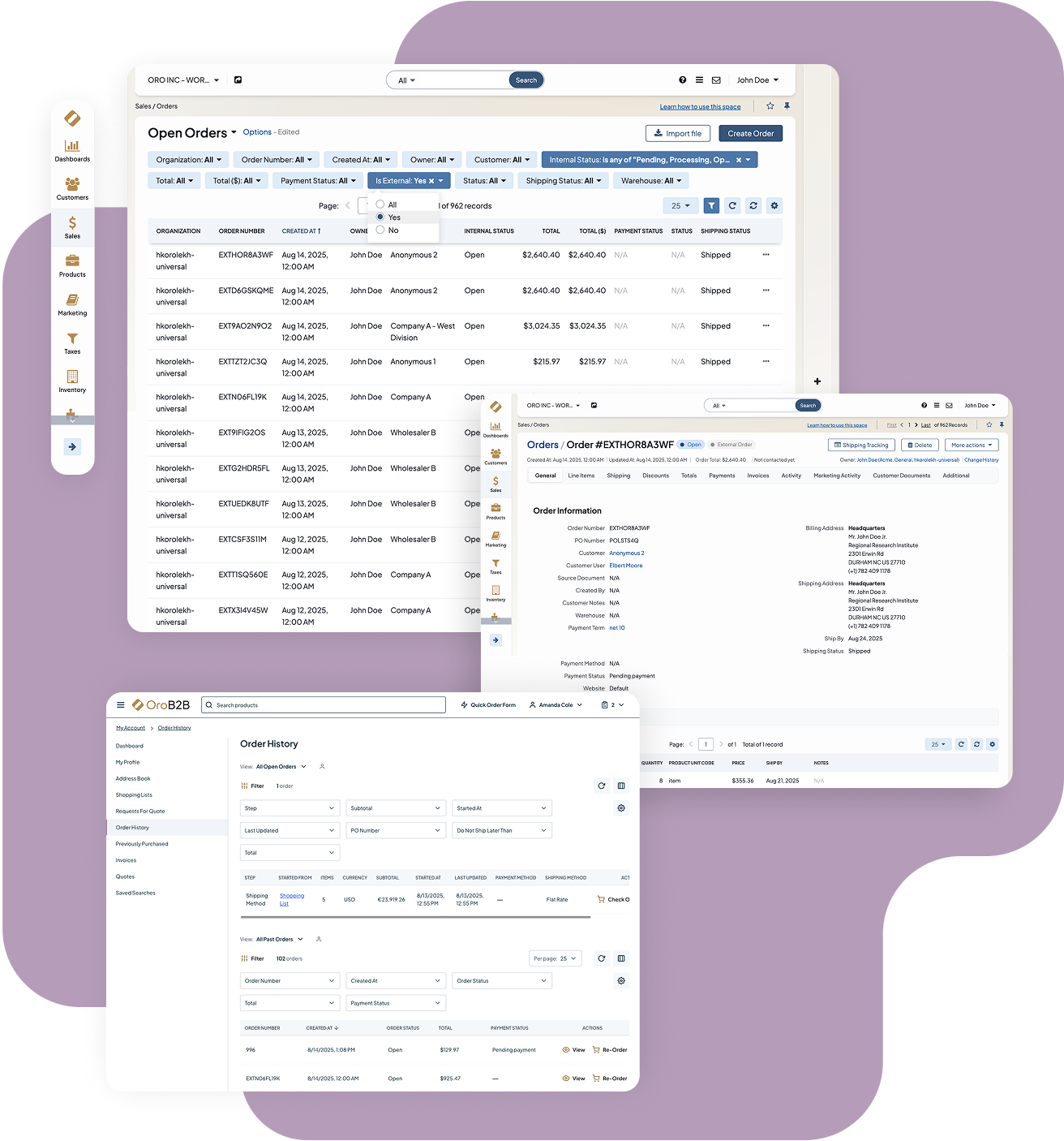 External Order Import