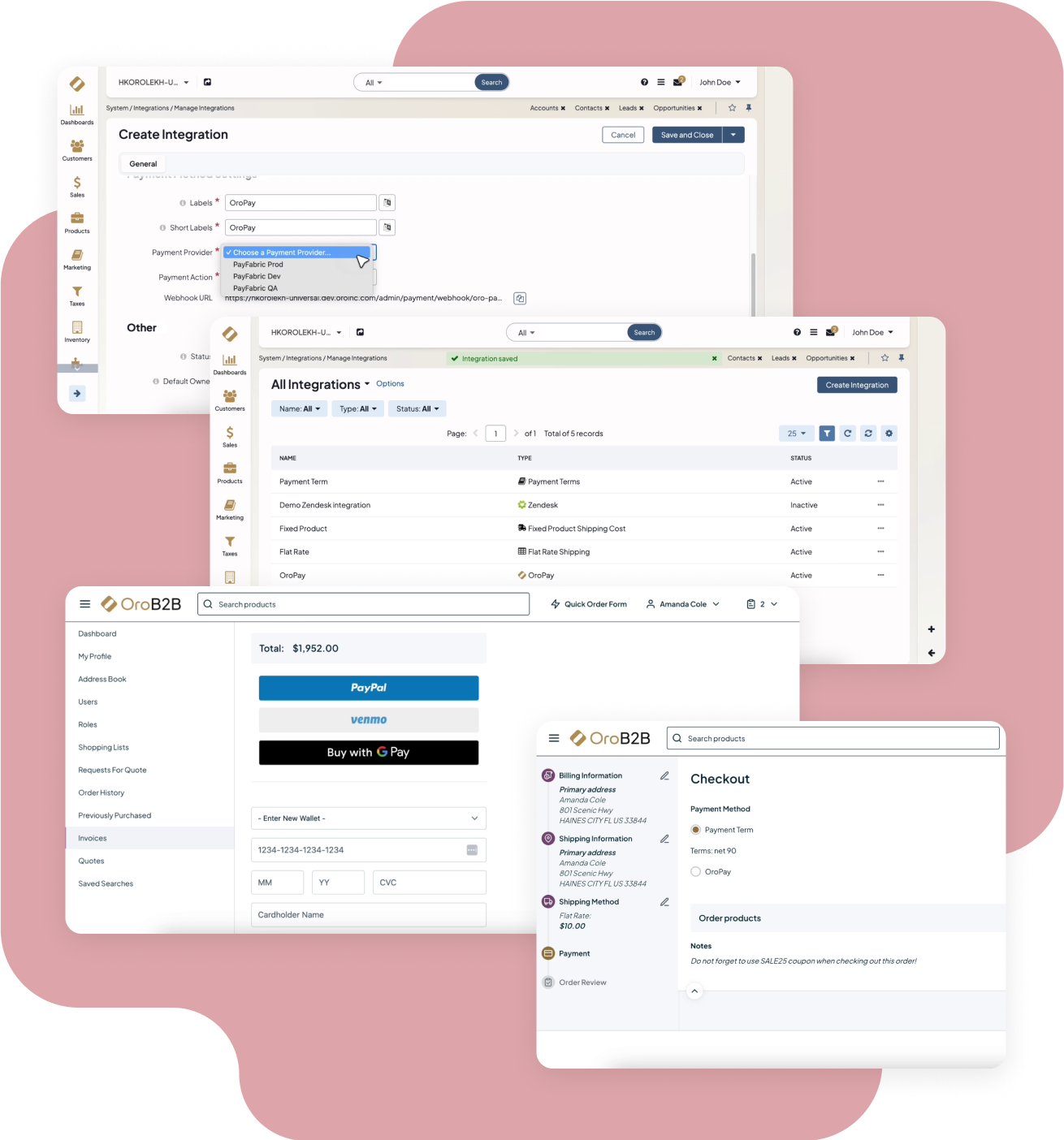OroPay Built In Payments for B2B Commerce