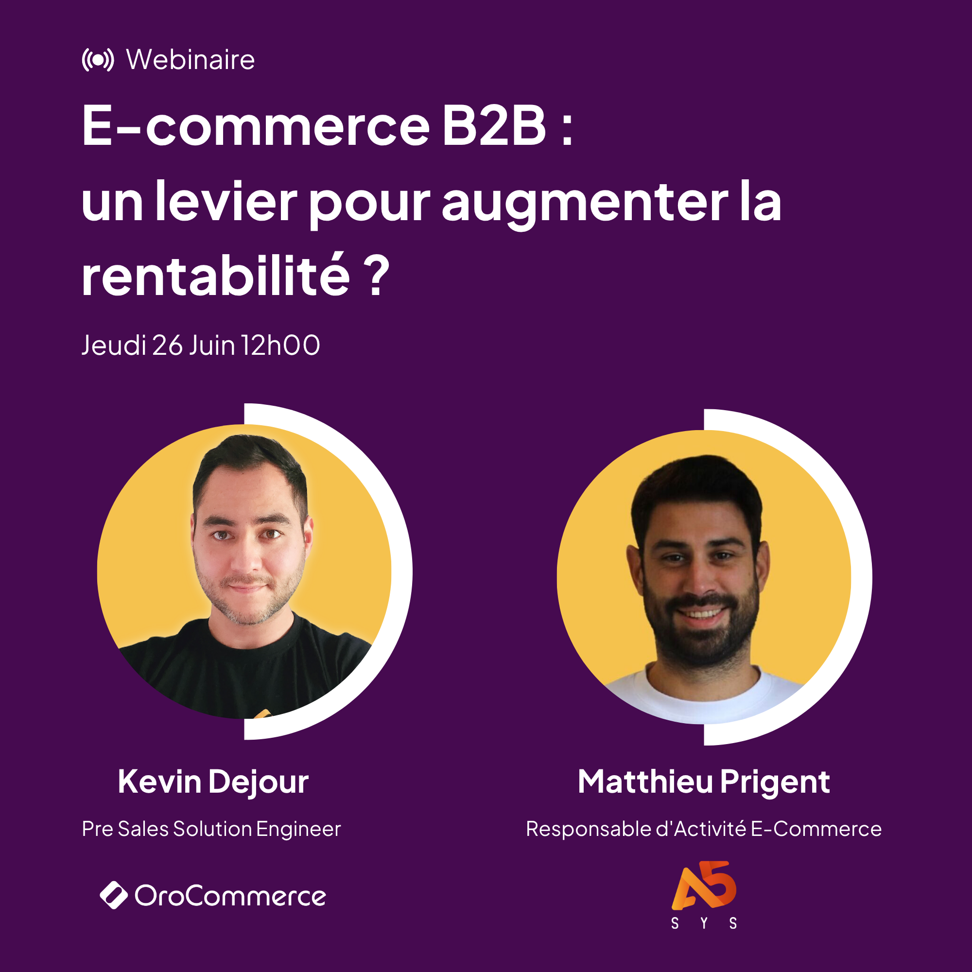 Webinaire OroCommerce x A5SYS