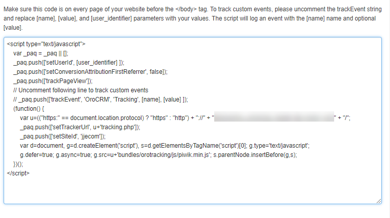 Detailed view of a javascript code