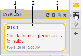 Manage widgets